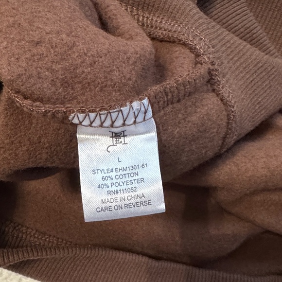 (Sold) NWT Ed Hardy Brown Hoodie with Graphic Motifs Size L - Picture 10 of 10